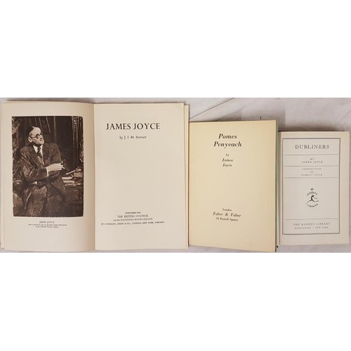 54 - James Joyce Poems Penyeach 1933, 1st London edit;   James Joyce Dubliners New York 1926;  and J. M. ... 