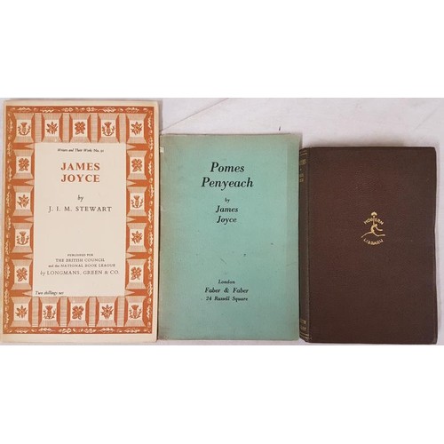 54 - James Joyce Poems Penyeach 1933, 1st London edit;   James Joyce Dubliners New York 1926;  and J. M. ... 