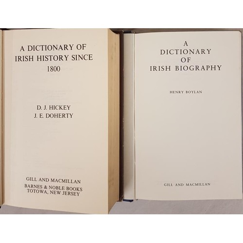 73 - IRISH REFERENCE WORKS:   Hickey and Doherty Dictionary of Irish History since 1800. Dublin... 