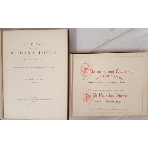 133 - Richard Doyle. A Journal Kept in the Year 1840, 1885. 1st. Illustrated;  and  Richard... 