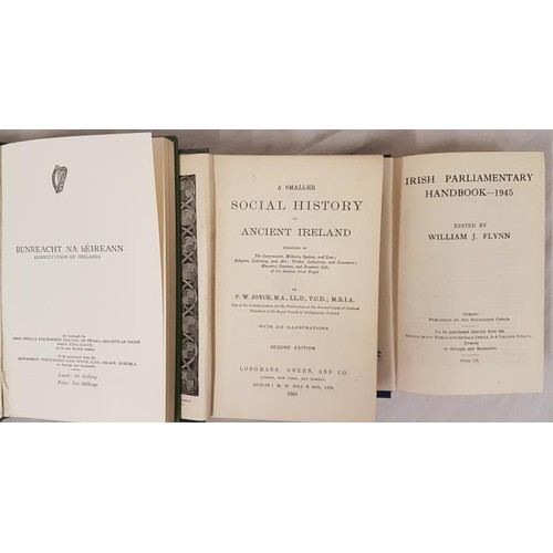 138 - W. Flynn Irish Parliamentary Hand Book 1945; Constitution of Ireland c. 1960; and  P.... 