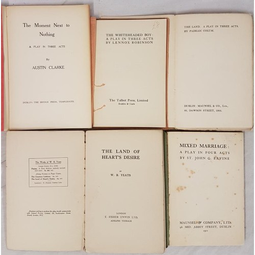 140 - The Land of Heart’s Desire by W. B. Yeats. 1916 & Mixed Marriages a play by St. John Ervine. Abb... 