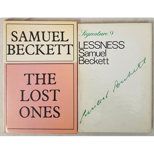 149 - Samuel Beckett The Lost Ones 1972. 1st London edit;   and S. Beckett Lessness 19... 