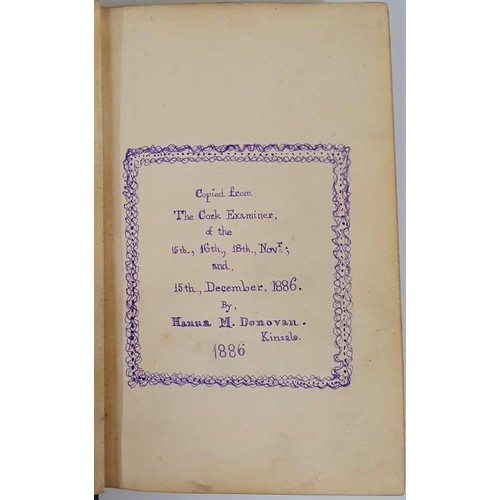 150 - Donovan, H. M. Death of the Lord Bishop of Cork, his last illness, sketch of his career. The Lying i... 