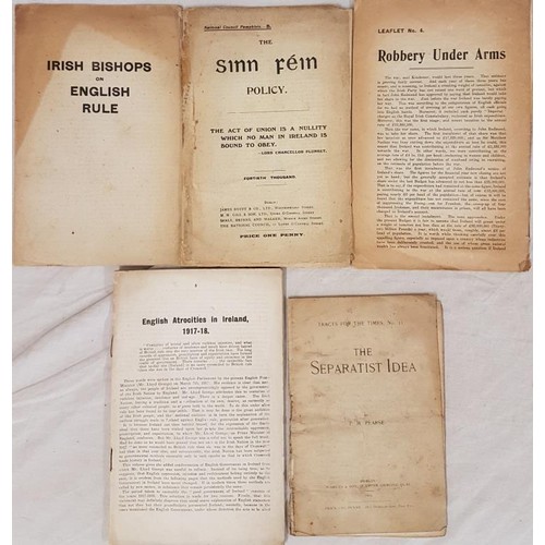 157 - War of Independence. Irish Bishops on English Rule. 1919;  The Sinn Fein Policy. Act of Union is a N... 