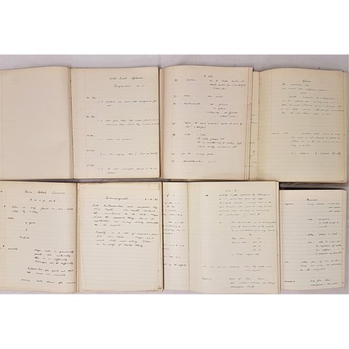 181 - Collection of Six Manuscript Notebooks on Irish Language, in various hands