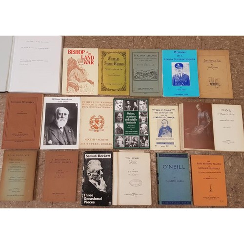 195 - Irish Biography. Books on bishops, radicals, poets, rebels etc. etc. 18 books