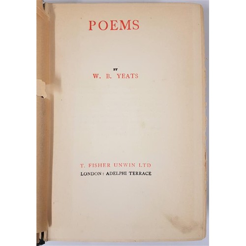 115 - Poems by W. B. Yeats, Reprint of 3rd edition, Fisher Unwin