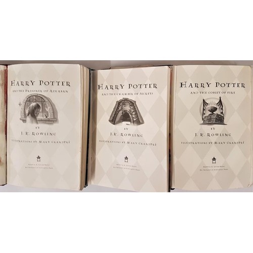 201 - J. K. Rowling: 3 1st American Editions: The Prisoner of Azkaban; The Chamber of Secrets; and Goblet ... 