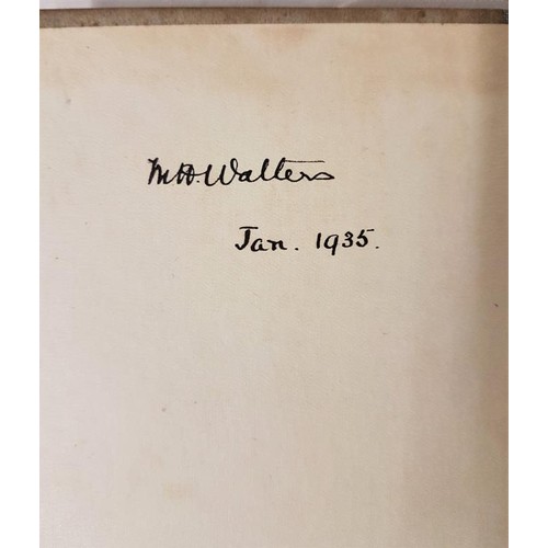 519 - L. D’O Walters Irish Poets of Today 1921 1st. Dedicated to A.E. and signed by author on e... 