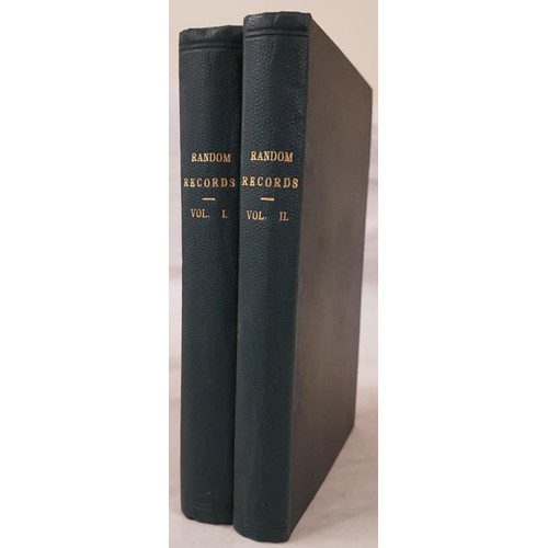 522 - 18th Century Theatre. Colman, George Random Records. London, 1830 2 vols., first edition, engraved p... 