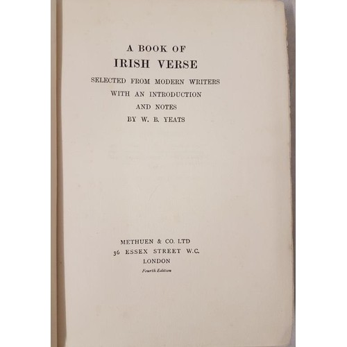 527 - W. B. Yeats A Book of Irish Verse 1920.