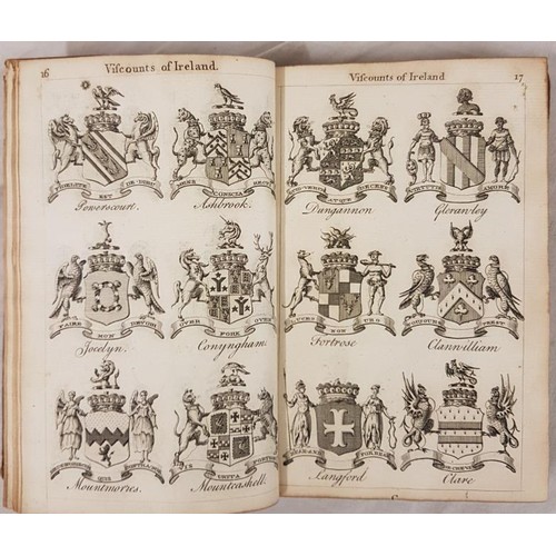 528 - The New Peerage of the Nobility of Ireland 1769. Complete. Numerous Irish Coats of Arms. Calf;&... 