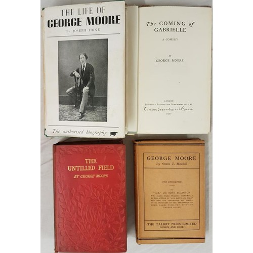 553 - George Moore, The Coming of Gabrielle, 1920, private printing of 1000 signed and numbered copies of ... 