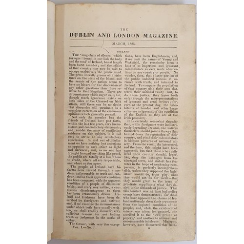 555 - The Dublin and London Magazine March 1825 to August 1825, (1)