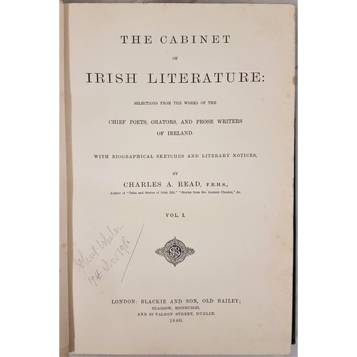 585 - Read, Charles The Cabinet of Irish Literature: Selections from the Works of the Chief Poets, Orators... 