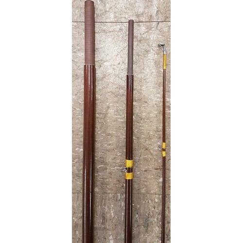 3 - 3-piece Sea Rod, c.14ft with canvas case