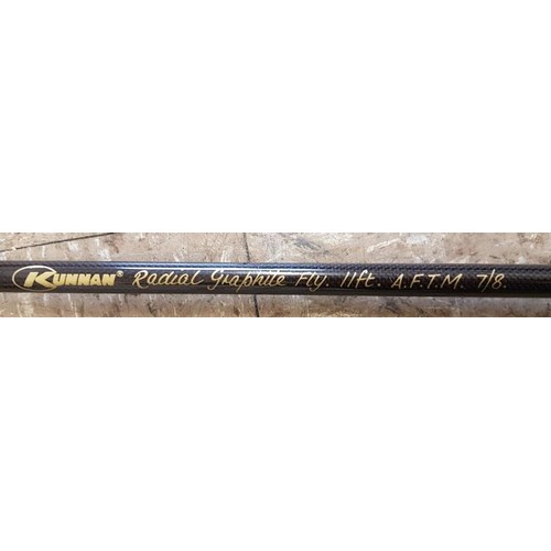 8 - Kunnan Radial Graphite Fly Rod, 2-piece, c.11ft