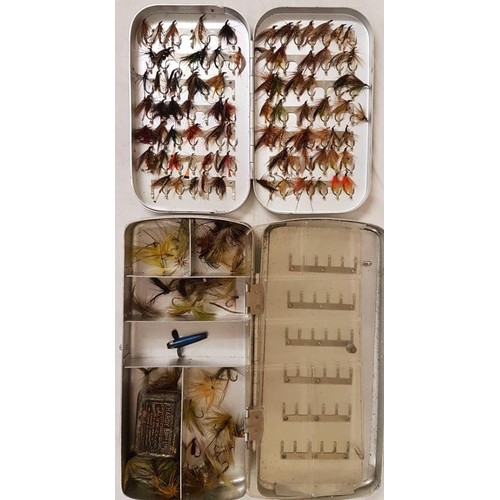 19 - Two Fly Boxes (Salmon, Trout Flies)