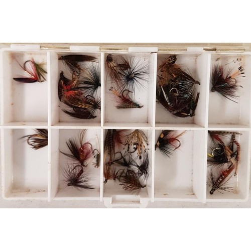 21 - Three Boxes of Various Fishing Flies and Two Packs of Fishing Flies