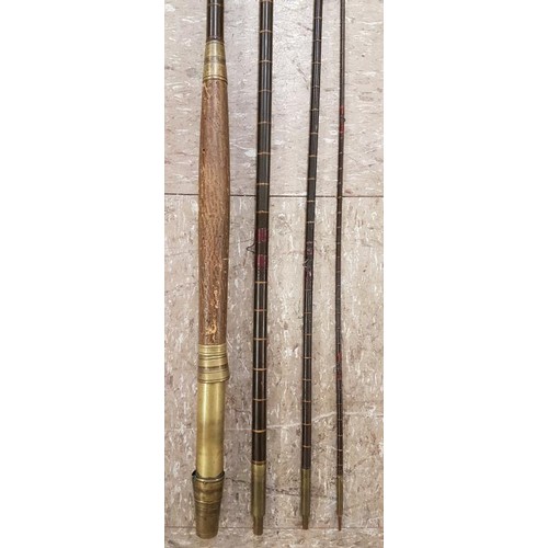 58 - Vintage 4 Piece Fishing Rod c.10ft
