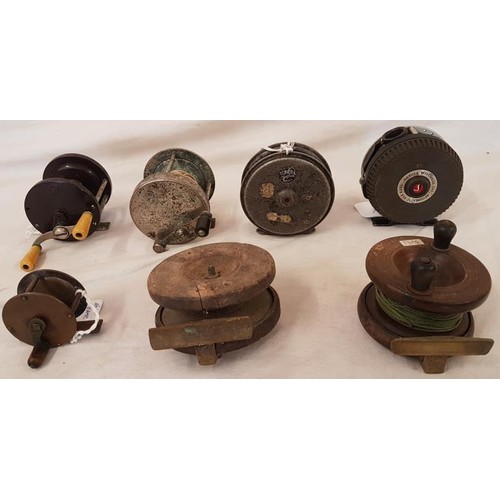 Collection of Seven Fishing Reels