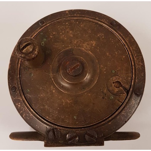 114 - 19th Century Brass Fishing Reel