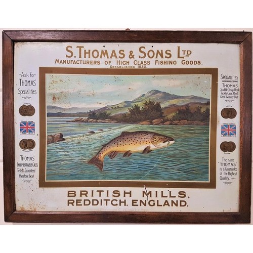 154 - Original 19th Century S. Thomas & Sons Ltd. Manufacturers Advertising Sign - 30.5 x 23.5ins... 