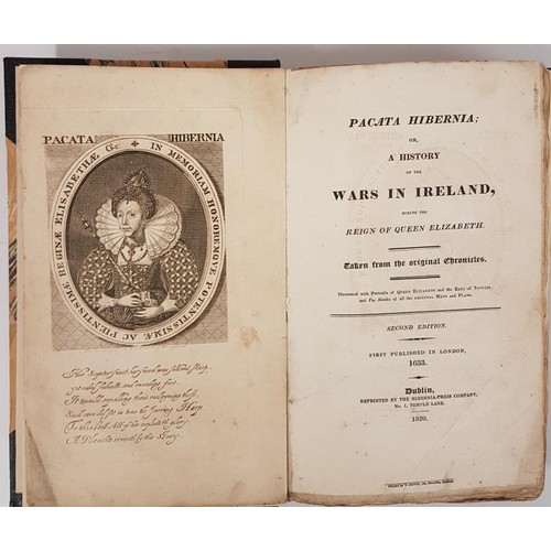 15 - Stafford, Thomas Pacata Hibernia; A History of the Wars in Ireland, 2nd Edition, Dublin 1820, 2 volu... 