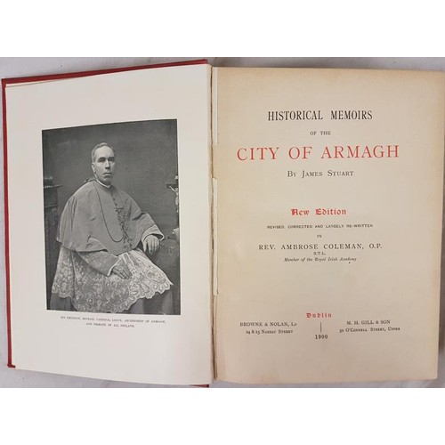 31 - Stuart, J. and Coleman, A.  Historical Memoirs of the City of Armagh. New edition revised, corr... 