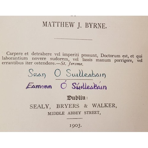 43 - Byrne (trans), Ireland Under Elizabeth (O'Sullivan Bear). D. 1903. O'Sullivan sigs with pc from Mont... 