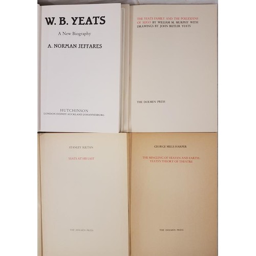 54 - A. Norman Jeffares. W.B. Yeats 1988. Illustrated, S. Sultan. Yeats at his Last. 1975, G.M. Harper. Y... 