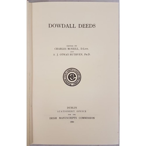 75 - Dowdall Deeds, IMC, 1960. Nice bright copy with dust jacket