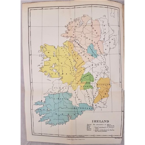 105 - Walpole, Short History of the Kingdom of Ireland, L. 1887, 3 col maps present; page 279/280 tear mis... 