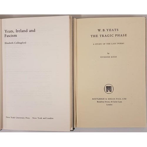 132 - V. Koch. W.B.Yeats – The Tragic Phase – A Study of The Last Poems. 1951 and E. Cullingfo... 