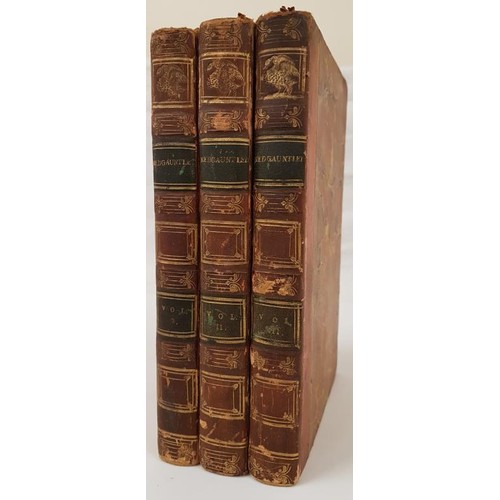 141 - Walter Scott. Redgauntlet. 1824, 3 vols set. Fine half calf