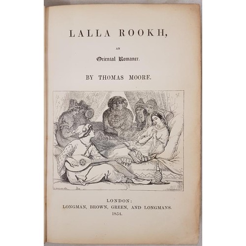 147 - Fine binding - Thomas Moore - Lalla Rookh, an Oriental Romance 1854. Pages xvi, 287. Hardcover. Boun... 