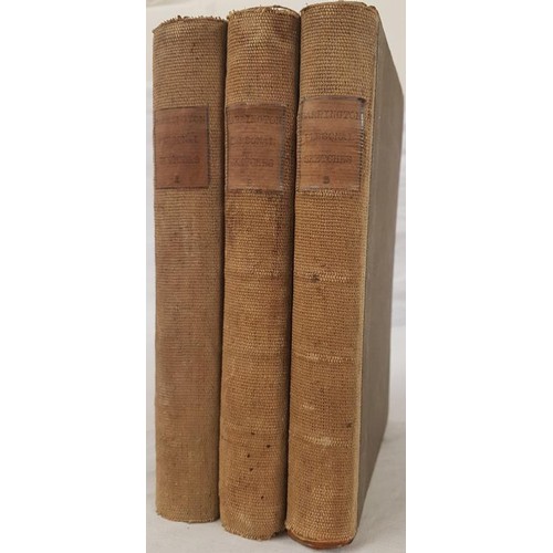 148 - Sir Jonah Barrington. Personal Sketches of His Own Times. 1832. 3 volumes. Quarter linen