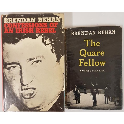 158 - Brendan Behan. The Quare Fellow. 1956 and B. Behan. Confessions of an Irish Rebel. 1965. 2 early Beh... 