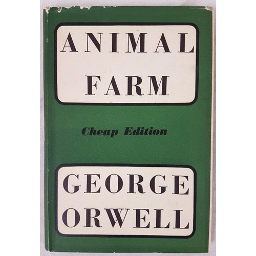 162 - Orwell, George. Animal Farm. Cheap Edition. London, 1951. (13 x 19 cm). Papered boards. Some toning ... 