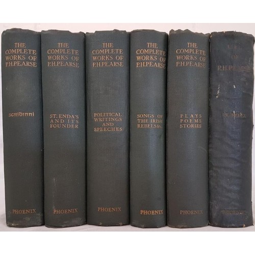 173 - The Collected Works and Life of Padraic H. Pearse in 6 vols, Phoenix Pub Dublin, nd but c1930; unifo... 