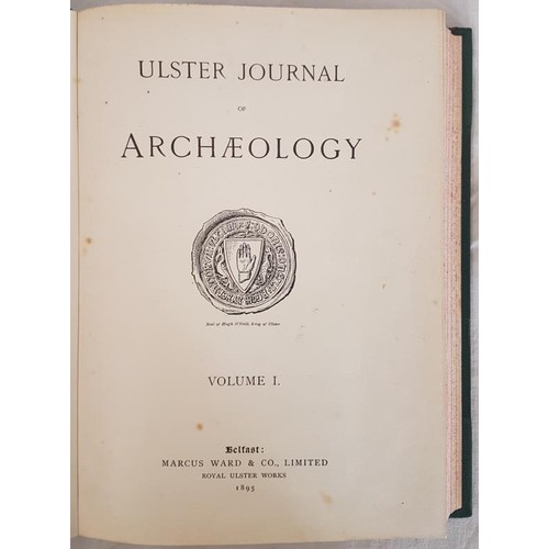 177 - Ulster Journal of Archaeology. First series. Volume 1, 1853 to 1862. 9 volumes, bound in later attra... 