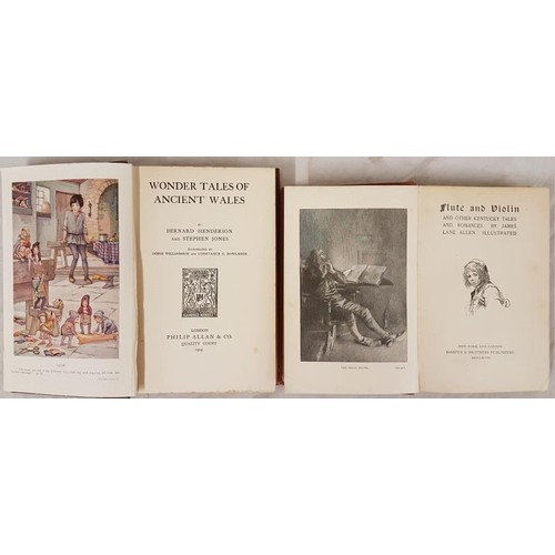 203 - Flute and Violin and Other Kentucky Tales, James Lane Allen, Harper & Brothers, 1891, no Dust Ja... 