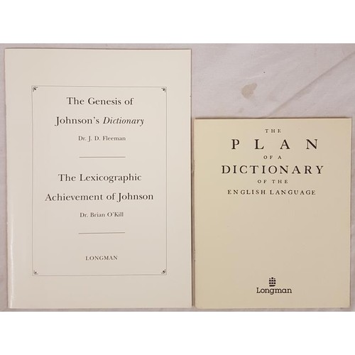 231 - Johnson, Samuel A Dictionary of the English Language. Facsimile reprint of the first edition of 1755... 