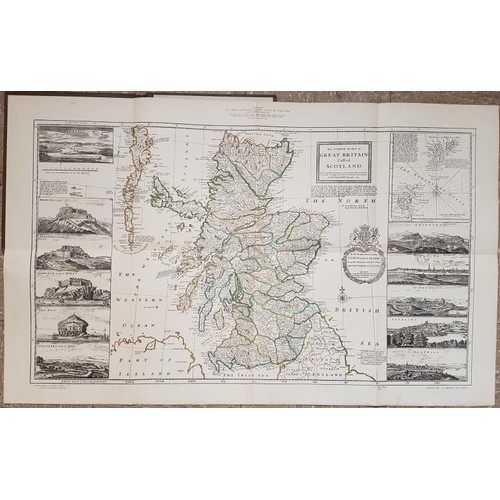 237 - Scotland, Map: Moll, Herman Map of Scotland 1714. 62 x 101 cms., main map with the county borders ou... 