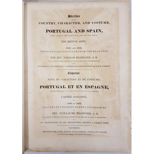 239 - William Bradford. Sketches of the Country, Character & Costume in Portugal and Spain made on the... 