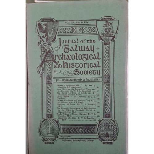 250 - Journal (monthly) of the Galway Archaeological & Historical Society. 11 journals