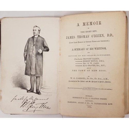 291 - A Memoir of the Right Rev. James Thomas O'Brien, P.P. Late Lord Bishop of Ossory Ferns and Leighlin ... 