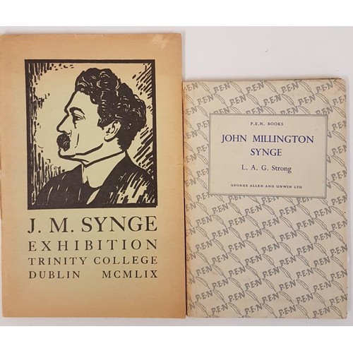 297 - L.A.G. Strong. John M. Synge. 1941. 1st and J.M. Synge – Exhibition catalogue re Synge at Trin... 