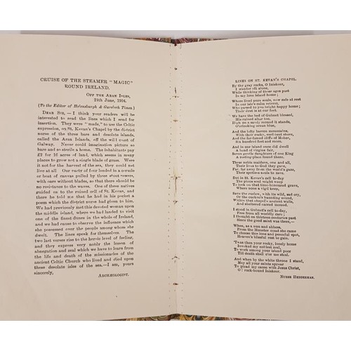 300 - In Memory of the Pleasant Cruise. June 1904. modern marble boards. 4 pages comprising of title page,... 